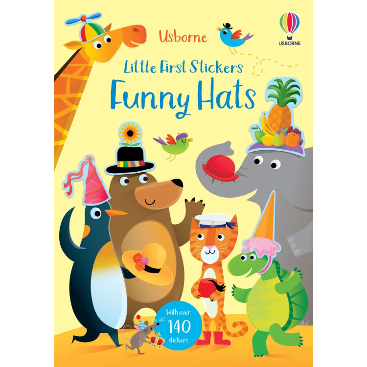 Usborne Little First Stickers Funny Hats