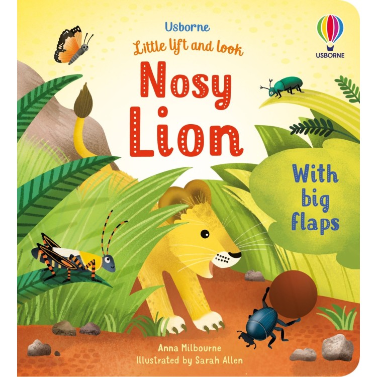 Usborne Little Lift and Look Nosy Lion