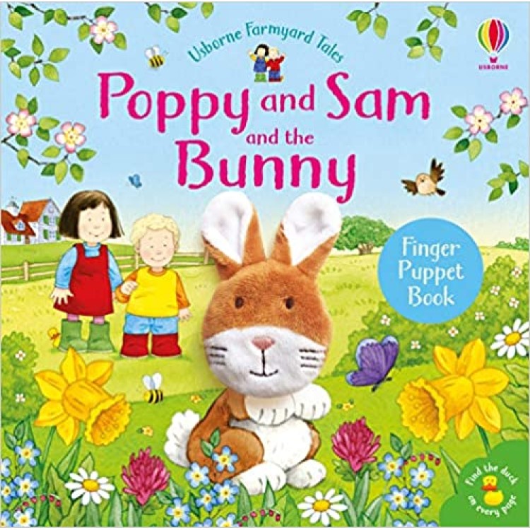 Usborne Poppy and Sam And The Bunny Finger Puppet Book 9781474974899