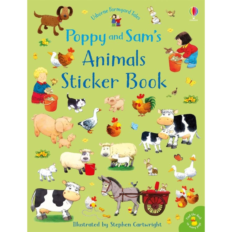 Usborne Poppy and Sam's Animals Sticker Book 9781474952774