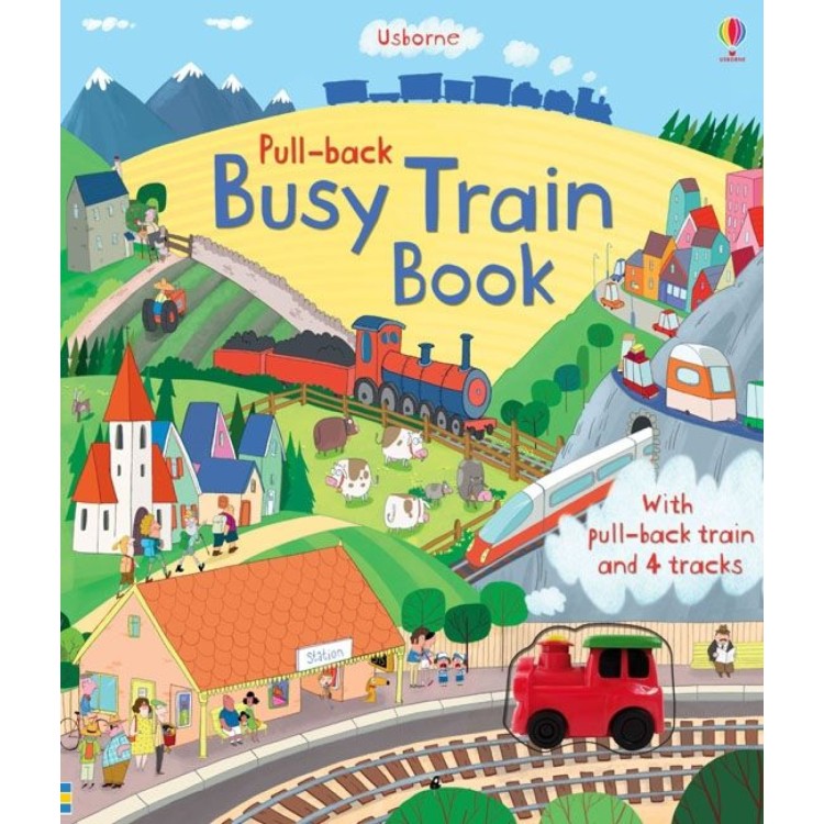 Usborne Pull-back Busy Train Book