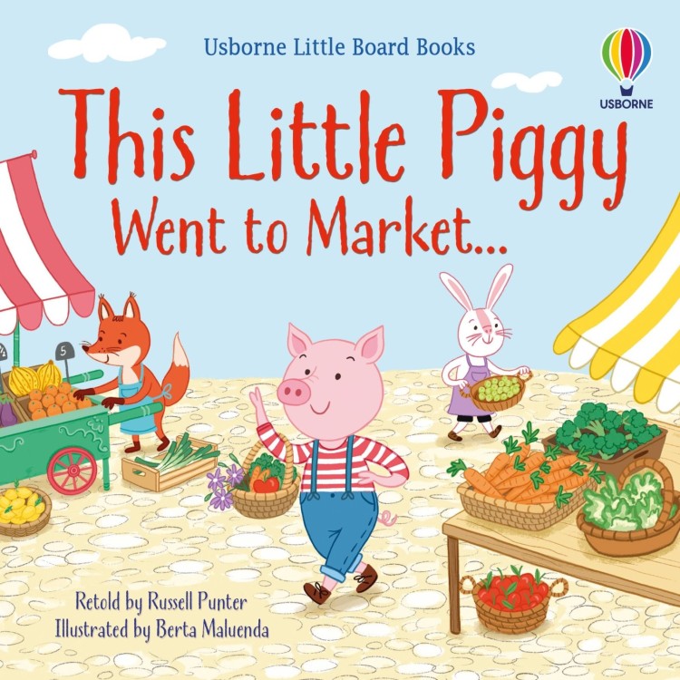 Usborne Little Board Books - This Little Piggy Went To Market