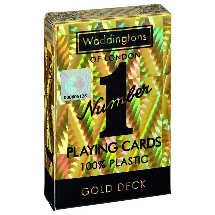 Waddingtons Gold Playing Cards 100% Plastic