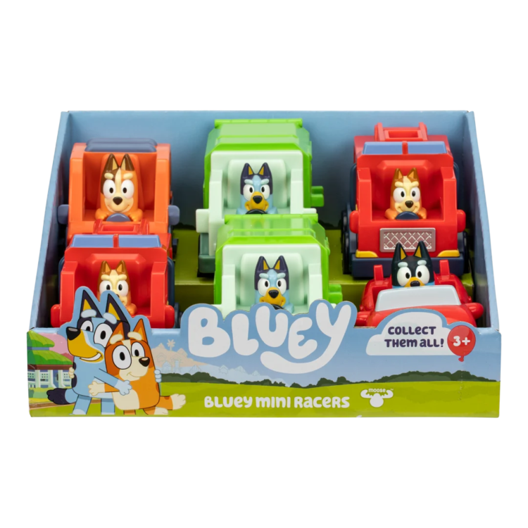 Moose Bluey Mini Racers assorted  19298