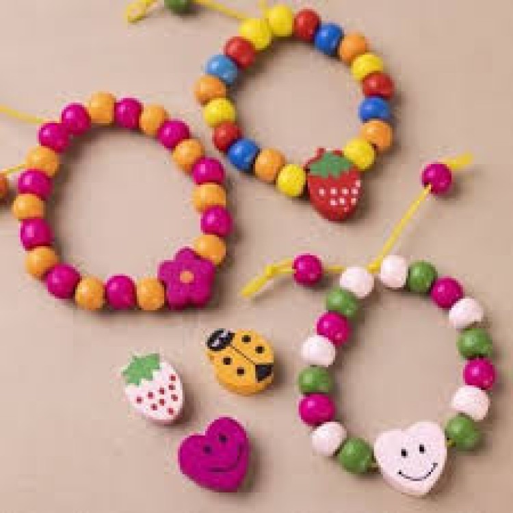 Wooden Jewellery Jewelry Multi-Coloured Colored Bracelets