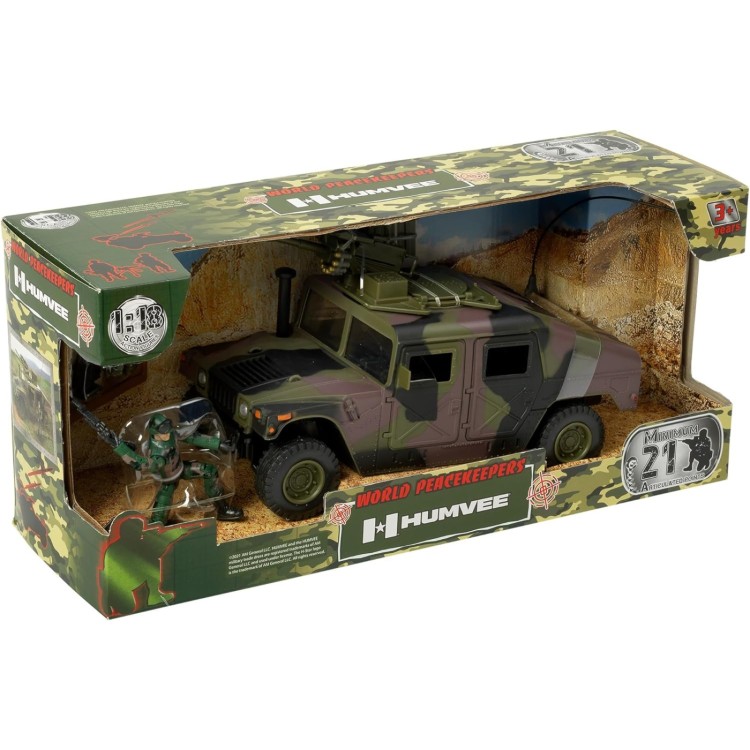 World Peacekeepers Humvee assault vehicle and figures