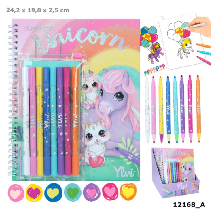 Ylvi Create Your Unicorn Magic Colour Book 12168