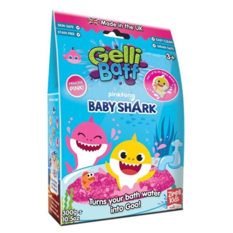 Zimpli Kids Baby Shark Gelli Baff Pink 300g