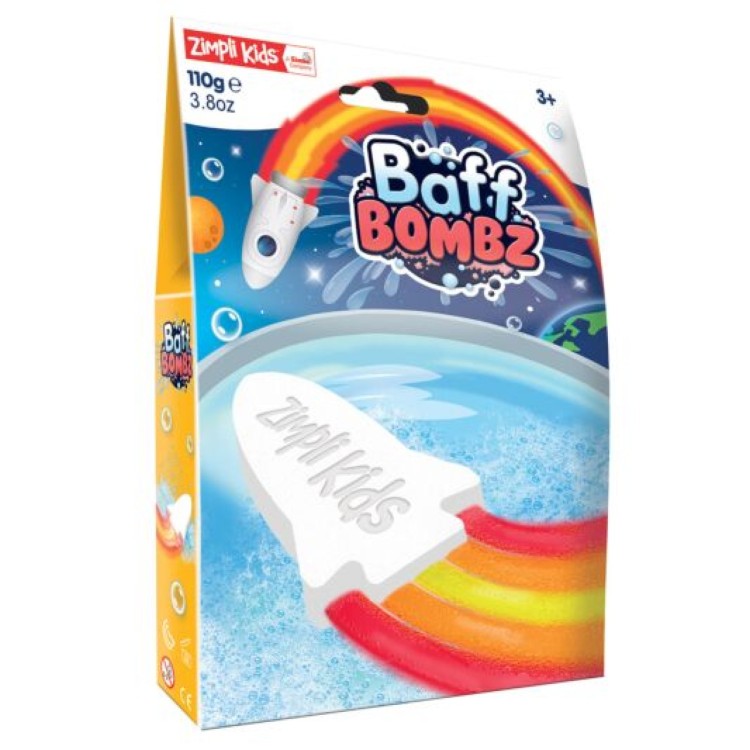 Zimpli Kids Baff Bombz Rocket Flame 110g