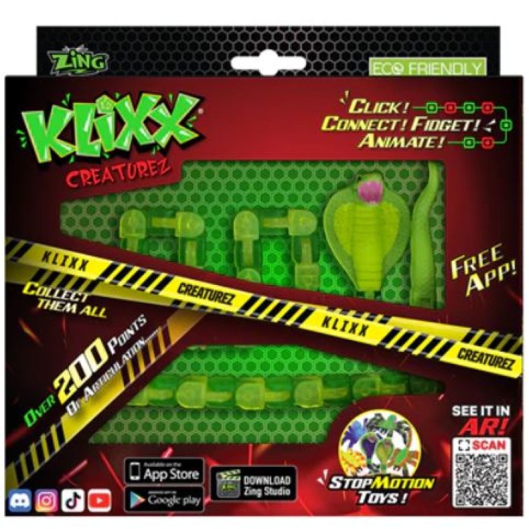 Zing Klixx Creaturez - Cobra (Green)