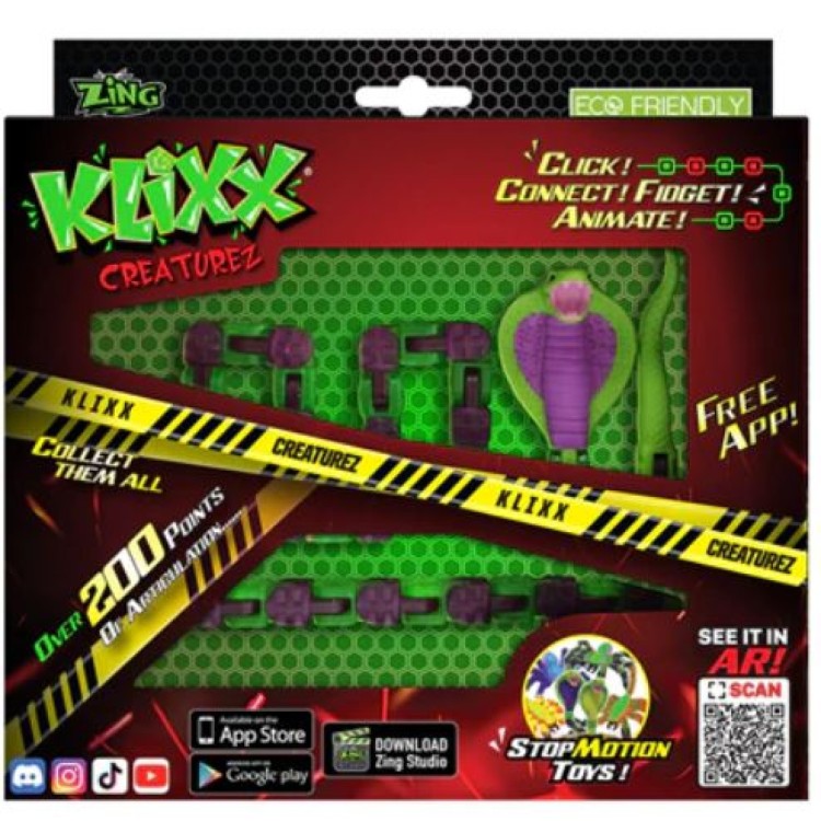 Zing Klixx Creaturez - Cobra (Purple & Green)