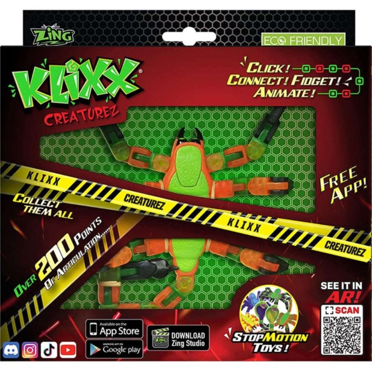 BST Zing Klixx Creaturez - Scorpion (Green & Orange)