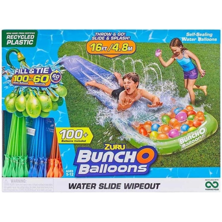 Zuru Bunch O Balloons 16ft Double Water Slide Wipeout