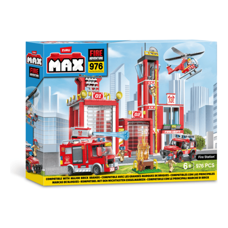 Zuru Max City Playset Fire Station 976 pieces 